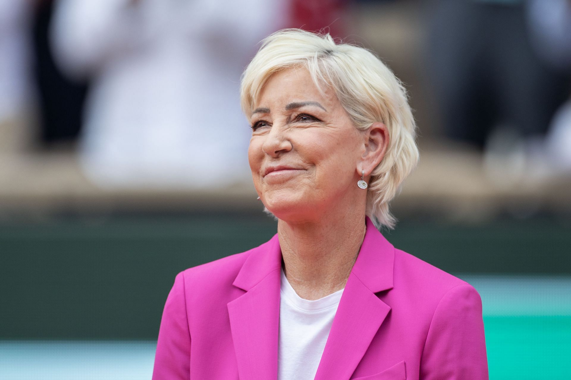 Chris Evert during the 2023 French Open (Image source: Getty)